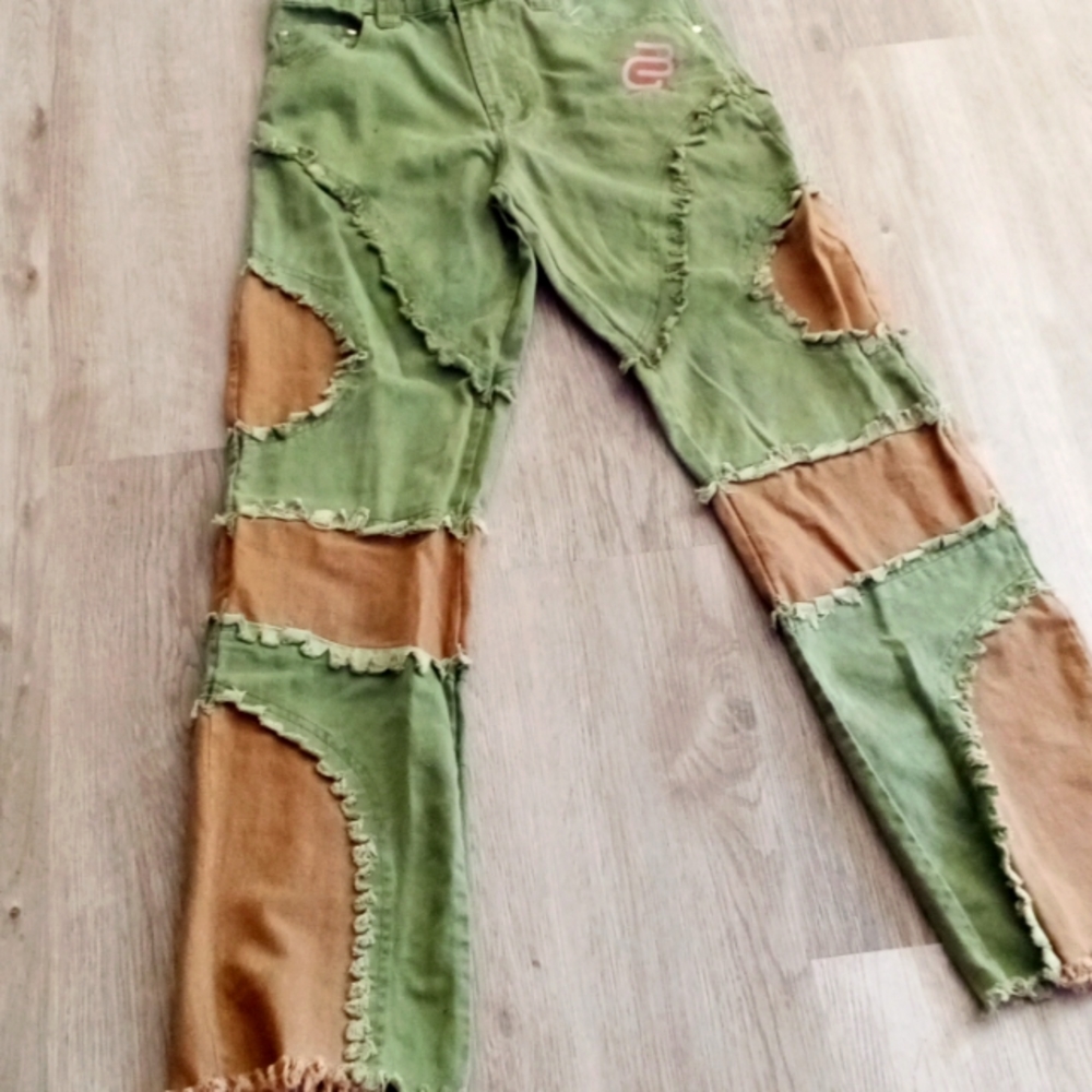 Wide leg boot cut jeans